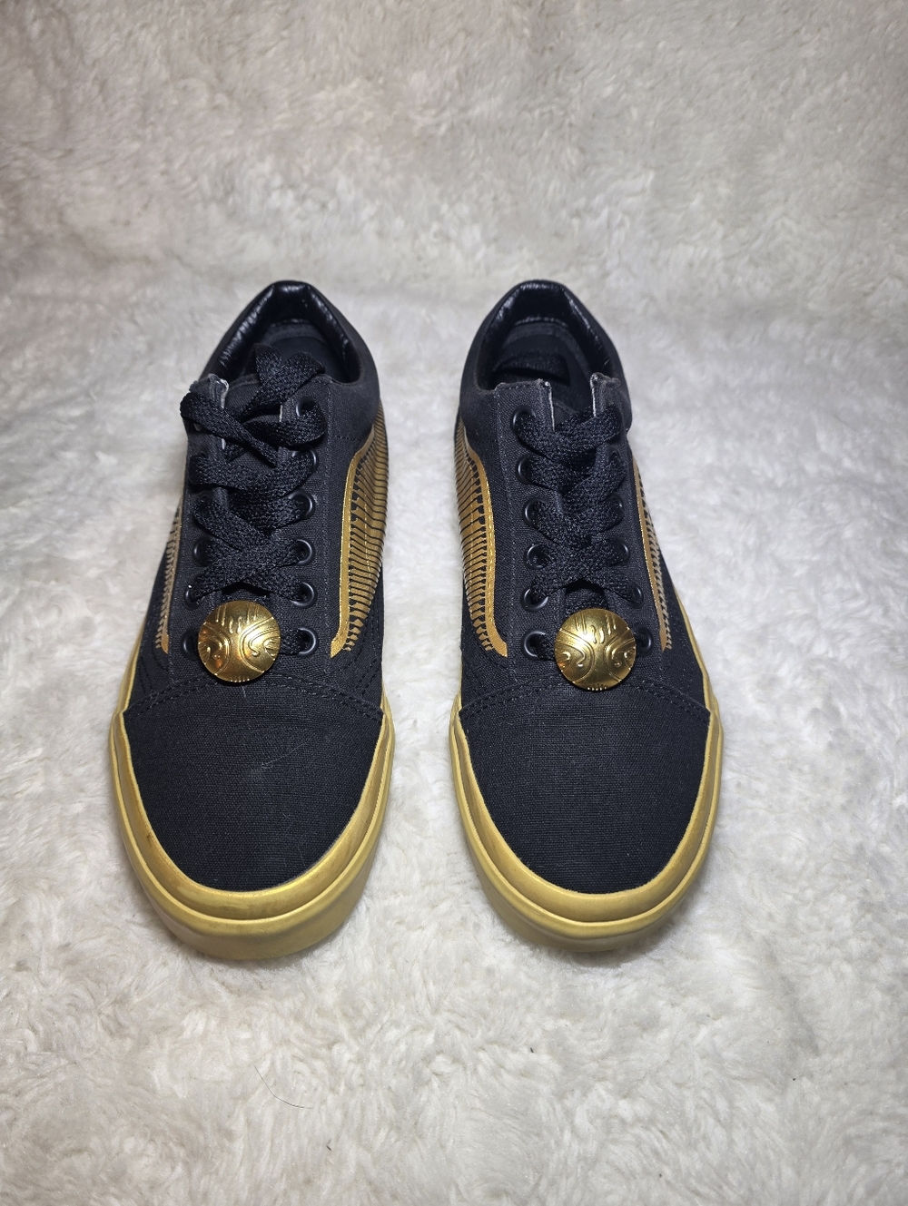 Vans x Harry Potter Old Skool "Golden Snitch" Sneakers - Women's 6 NWOT - Picture 9 of 14